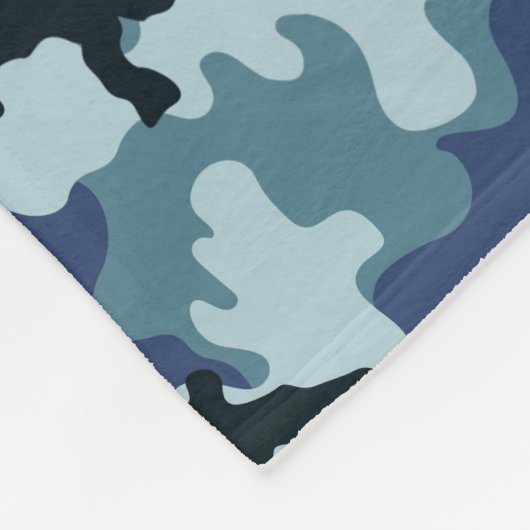 Navy camouflage fleece deken (Hoek)