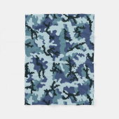 Navy camouflage fleece deken (Voorkant)
