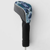 Navy camouflage golfheadcover (Schuin)