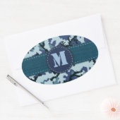 Navy camouflage ovale sticker (Envelop)