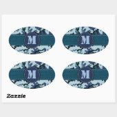 Navy camouflage ovale sticker (Vel)