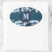 Navy camouflage ovale sticker (Tas)