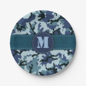Navy camouflage papieren bordje (Voorkant)