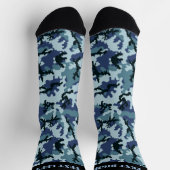 Navy Camouflage Pattern Socks Sokken (Top)
