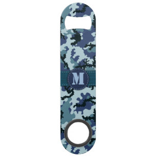 Navy camouflage speed flessenopener