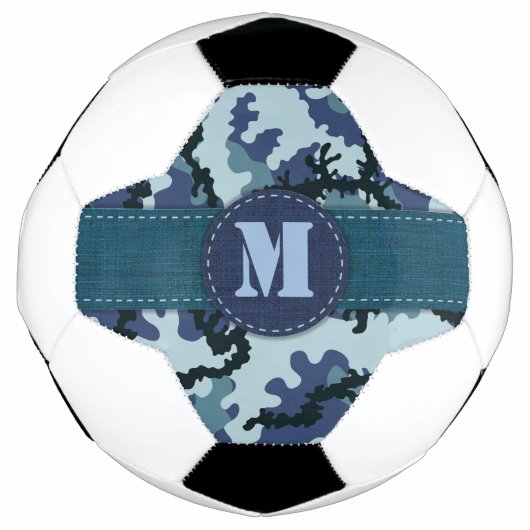 Navy camouflage voetbal (Voorkant)