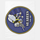 NAVY CB's Fleece Deken (Voorkant)