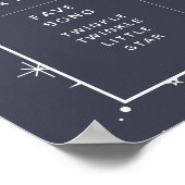 Navy Celestial Sun Arched Milestone Poster (Hoek)