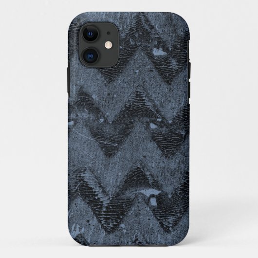 Navy Chevron Abstract Case-Mate iPhone Case (Achterkant)