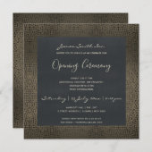 NAVY COPPER MOSAIC STIPPEN GRAND OPENING CEREMONY KAART (Voorkant / Achterkant)