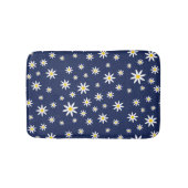 Navy Daisy Bath Mat (Voorkant)