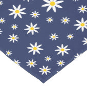 Navy Daisy Table Runner Korte Tafelloper (Hoek)
