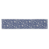 Navy Daisy Table Runner Korte Tafelloper (Horizontaal)