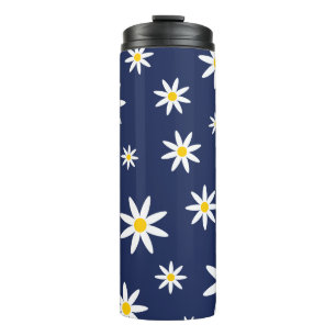 Navy Daisy Thermal Tumbler Thermosbeker