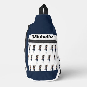 Navy Danser Schoudertas # 2 Sling Bag