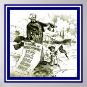 Navy Day oom Sam 1922 Cartoon Copy Poster (Voorkant)