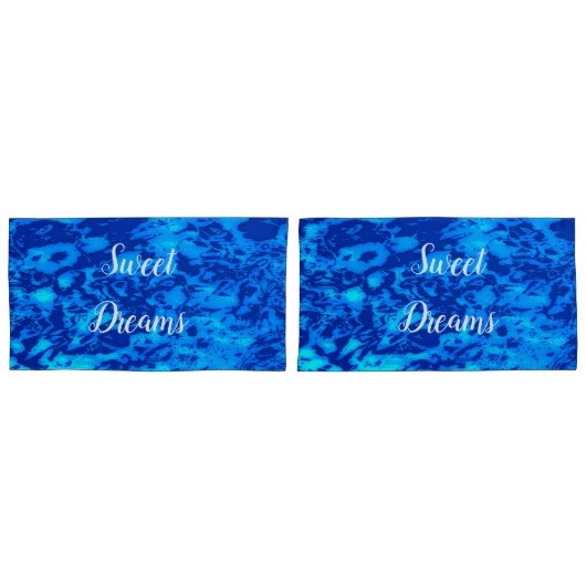 Navy Deep past vers zeewater aan Kussensloop (Voorkant-Set)