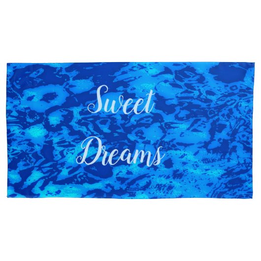 Navy Deep past vers zeewater aan Kussensloop (Voorkant-Links)