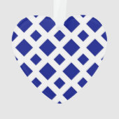 Navy Diamonds op White Ornament (achterkant)