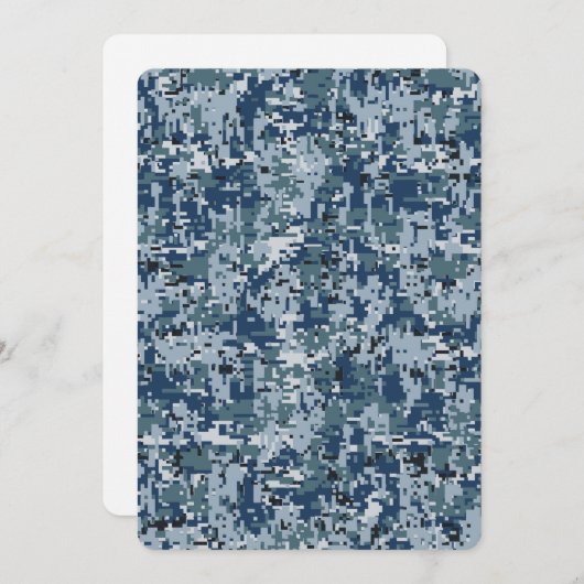 Navy Digital Camouflage Decor (Voorkant / Achterkant)