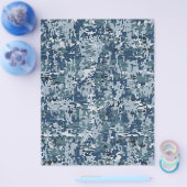 Navy Digital Camouflage Decor Flyer (Enkel)