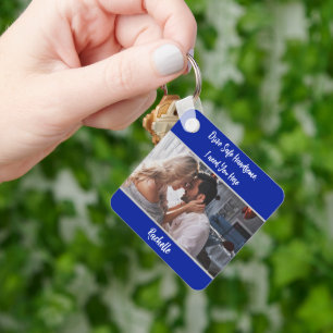 Navy Drive Safe Photo Gift to Husband Boyvriend Sleutelhanger