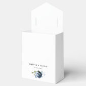 Navy & Dusty Blauw Bloemen Bruiloft Favor Box Bedankdoosjes (Geopend)