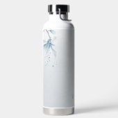 navy dusty blue flowers botanical  waterfles (Links)