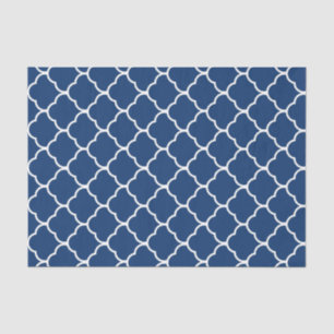Navy Elegant Moroccan Design Tissuepapier