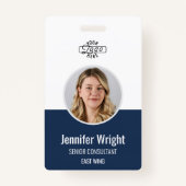 Navy Employee Photo ID Company Badge (Devant)