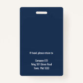 Navy Employee Photo ID Company Badge (Dos)