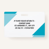 Navy | Employee Photo ID Company Security Badge (Dos)