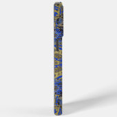 Navy en Gold Paisley Peacock Case-Mate iPhone Case (Achterkant / Rechts)