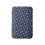Navy en Gold Stars Night Sky Badmat (Voorkant Verticaal)