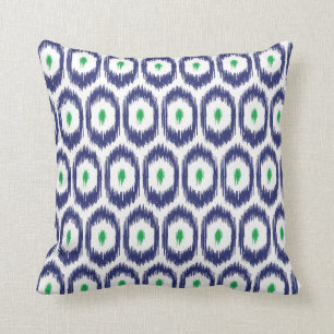 Navy en Green Kat Pillow Kussen