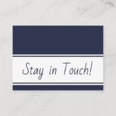 Navy et White Bold Nous avons déplacé les cartes d (Dos)