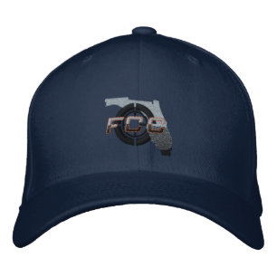 Navy FCC geborduurd Pet