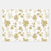 Navy feuilles d'or Blanc Vert Mariage Printanier (Devant 3)