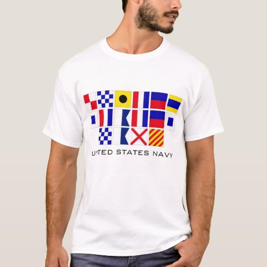 Navy Flags T-shirt (Voorkant)