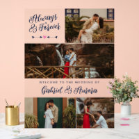 Navy Flèche Photo Collage Toujours Pour Toujours B