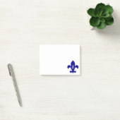 Navy Fleur de Lis Monogram Post-it® Notes (Kantoor)