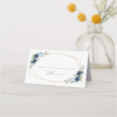 Navy Flowers, Blue Flowers, Boho, Vrijgezellenfees (Voorkant)