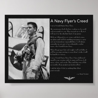 Navy Flyer is gemaakt Poster