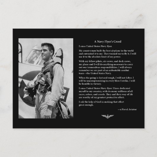 Navy Flyer-kaart Briefkaart (Voorkant)