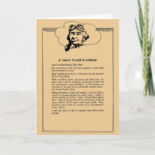 Navy Flyers Creed Kaart (Voorkant)