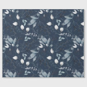 Navy Forrest Gift Wrap Cadeaupapier (Vlak)