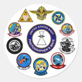 Navy Fotograaf Commands Sticker