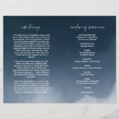 Navy Funeral Order of Service Gevouwen Programma (Achterkant)