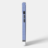 Navy Gingham Custom Samsung Case-Mate iPhone Case (Achterkant / Links)