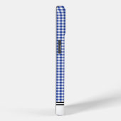 Navy Gingham Custom Samsung Case-Mate iPhone Case (Achterkant / Rechts)